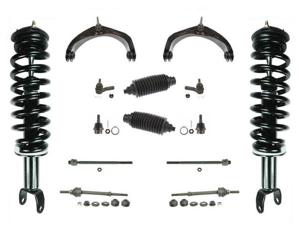 Brazos de control de puntales delanteros, kit de 12 piezas 06-08 para Dodge Ram 1500, tracción en las 4 ruedas, 5 lengüetas