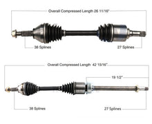 Front Left & Right CV Axles For Ford Explorer 2015 2018 2019 3.5L 4 Wheel Drive