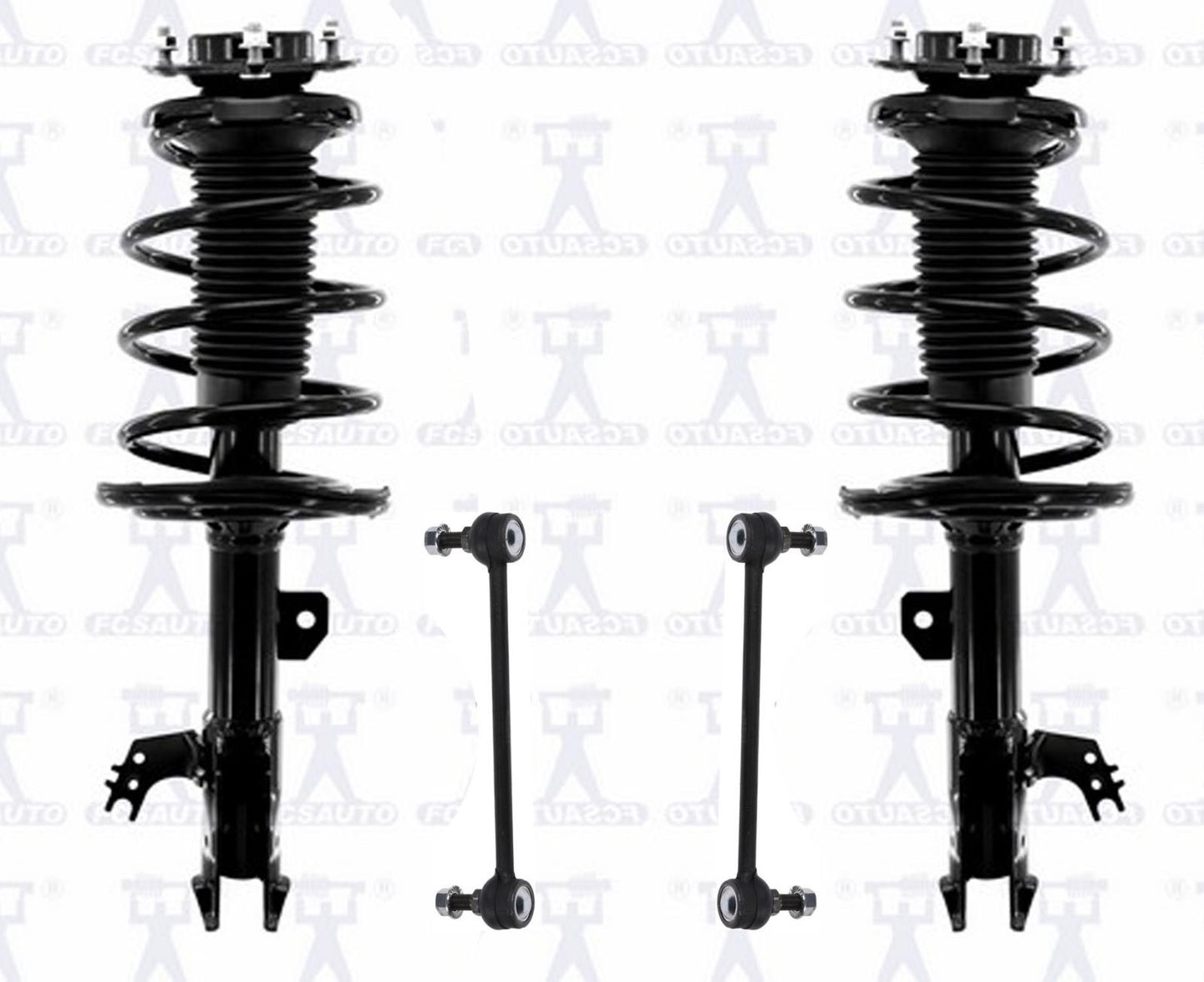 Front Complete Coil Spring Struts & Links Fits Lexus ES300H ES350 2013-2018