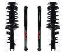 Puntales de resorte helicoidales completos delanteros para Nissan Pathfinder 1996 1997, kit de 4 piezas