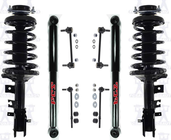 Front Complete Coil Spring Struts for 1996 1997 Nissan Pathfinder 8pc Kit