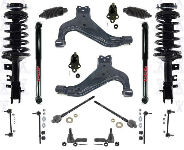 Front Complete Coil Spring Struts for 1996 1997 Nissan Pathfinder 18p Master Kit
