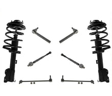 Front Complete Struts Inner & Outer Tie Rods & Links For Nissan Murano 2003 2004