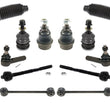 Tie Rods + Sway Bar Links + Ball Joints 10PC Kit for Jeep Grand Cherokee 05-10