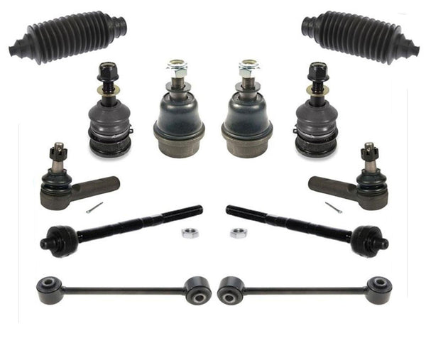 Tie Rods + Sway Bar Links + Ball Joints 10PC Kit for Jeep Grand Cherokee 05-10