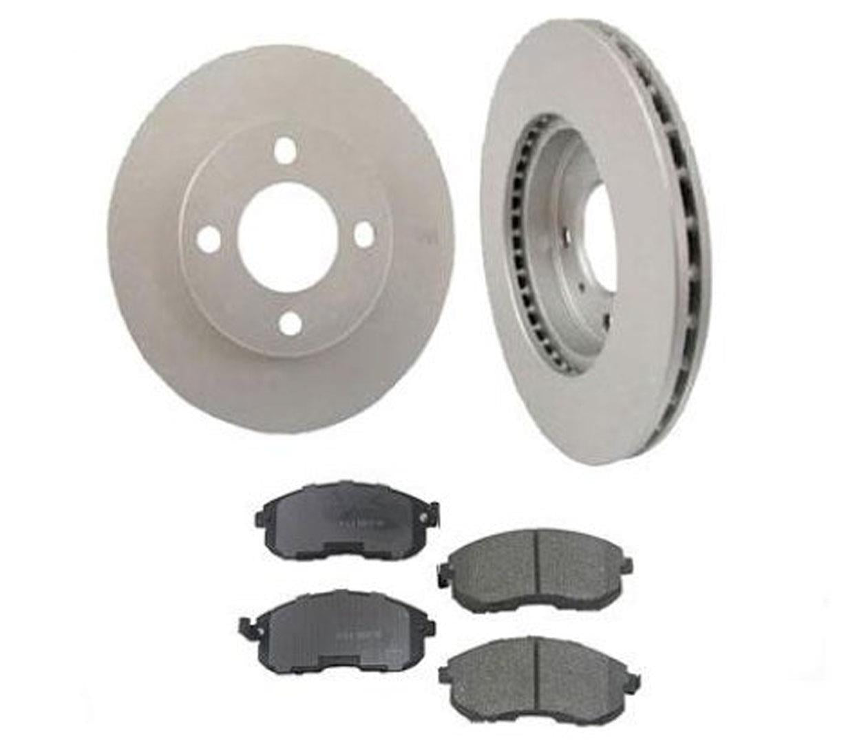 07-08 Sentra 2.0L 2 F Brake Rotors Ceramic Pads 31463 CD815