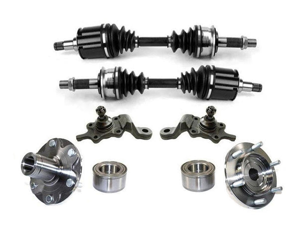 Ejes delanteros, bujes de rueda, rótulas con bujes de bloqueo automático para Toyota Tacoma 95-00