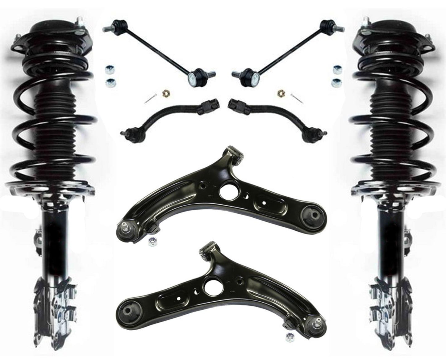 Front Coil Struts 11-16 6 Speed Automatic 4Dr for Hyundai Elantra 1.8L 8pc