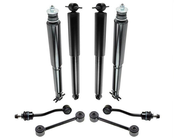 Kit de chasis de 8 piezas para amortiguadores delanteros traseros y barras estabilizadoras para Jeep Wrangler 1997-2006