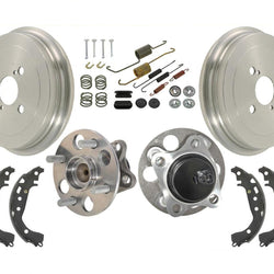 Tambores traseros Zapatas de freno Hardware de resorte y rodamientos de buje ABS para Toyota Yaris 06-15