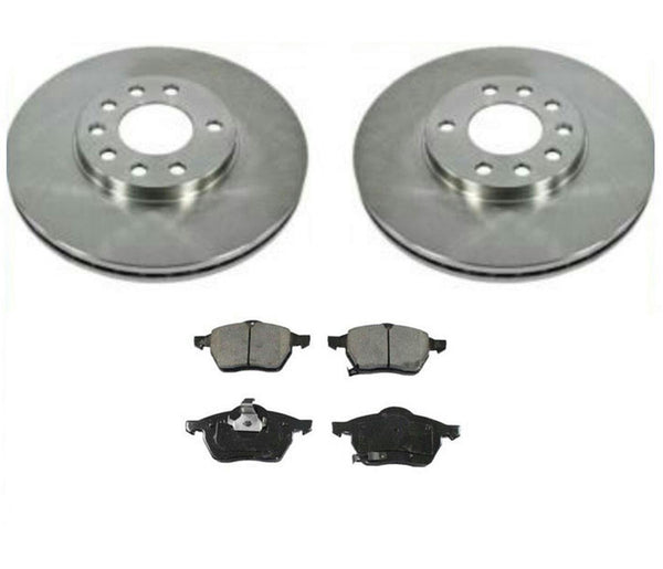 Se adapta a 03-05 Saab 9-5 ARC B235E 2.3L Turbo (2) rotores y almohadillas delanteras de 11 21/64 pulgadas