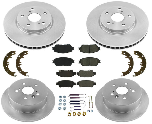 Disc Brake Rotors Pads for Toyota Sienna Van W 4 Wheel Disc Brakes 04-10 8pc