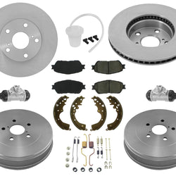 Tracción en la rueda trasera de 5 lengüetas para pastillas de rotores de freno delantero Toyota Tacoma 2005-2015, 10 piezas