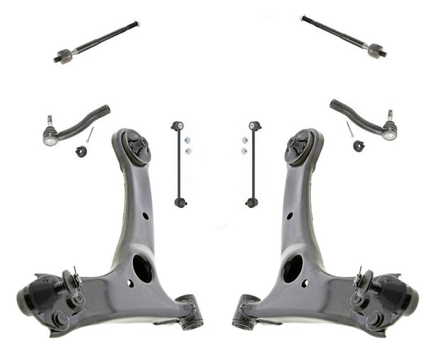 Kit de chasis de 10 piezas, brazos de control inferiores, juntas esféricas, varillas de amarre, enlace para Prius 04-09