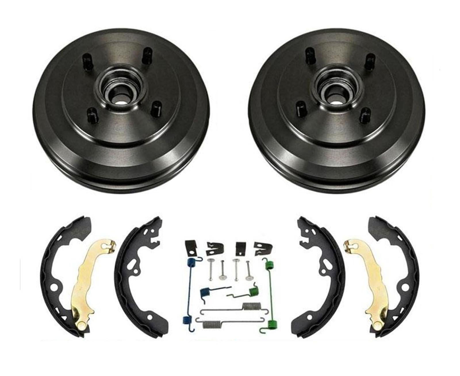Rear Drum Wheel Bearing Brake Shoes Brake Spring Kit 4Pc 09-11 Focus