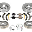 For 2012-18 Focus S SE Front Disc Brake Rotors & Rear Drums Kit 10 Pcs