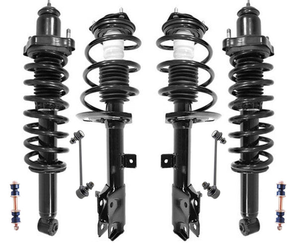 Front & Rear Coil Spring Struts for Jeep Patriot & Compass 2016-2017 8pc