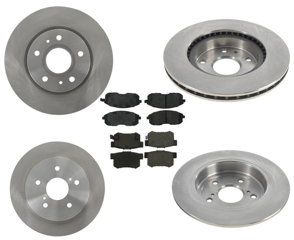 Replacement Parts For 2007-2008 Suzuki SX4 F R Disc Brake Rotors W Brake Pads 6p