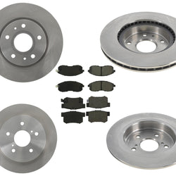 Replacement Parts For 2009-2013 Suzuki SX4 F R Disc Brake Rotors W Brake Pads 6p