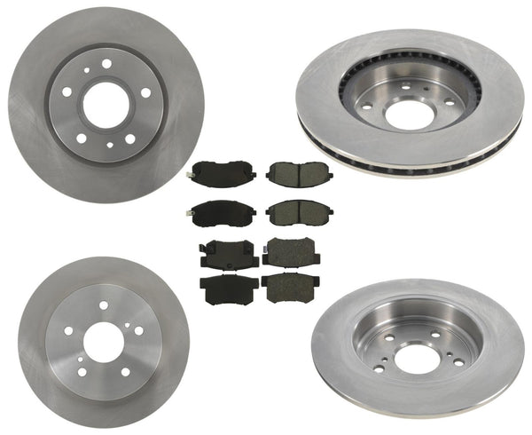 Replacement Parts For 2009-2013 Suzuki SX4 F R Disc Brake Rotors W Brake Pads 6p