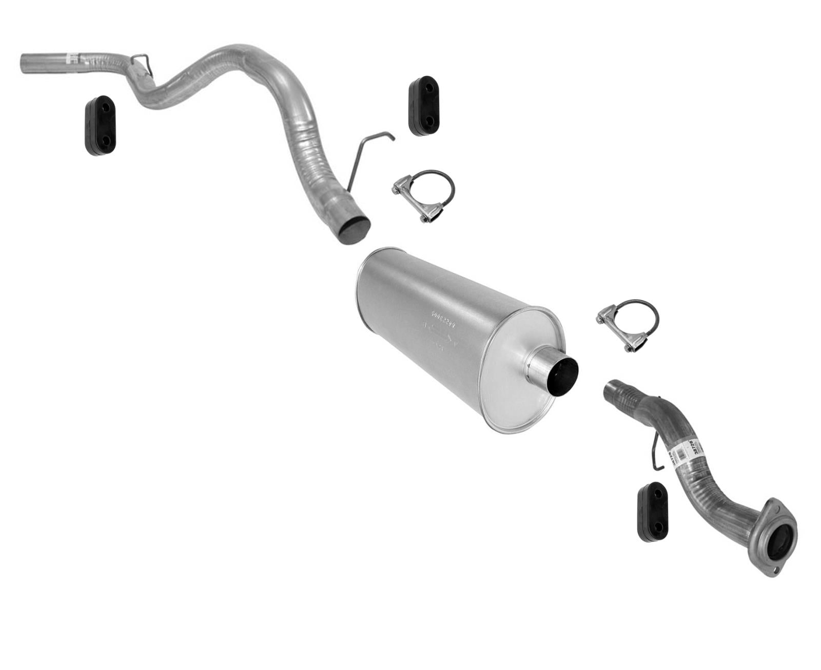 Para sistema de escape de silenciador Silverado 1500 del 02-06, cabina estándar de 119 WB, caja corta
