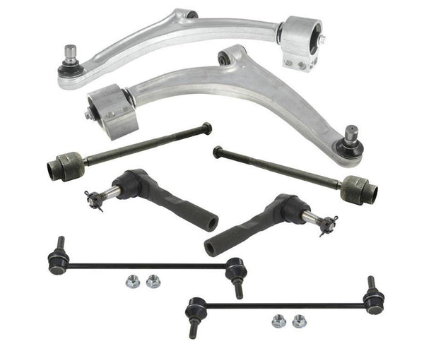 Lower Control Arms Tie Rods Sway Bar Links 8Pc Kit for Chevrolet Malibu 2011-12