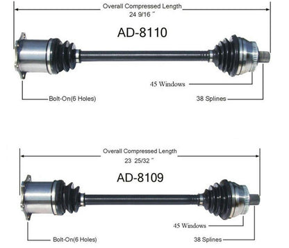 New CV Axle Fits Audi Allroad 2001-05 Front P/S and D/S MANUAL TRANSMISSION