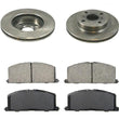 Fits For 88 92 Toyota Corolla LE 1.6L 2 or 4 Door Front Brake Disc Rotors 3pc