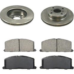 Fits For 88 92 Toyota Corolla LE 1.6L 2 or 4 Door Front Brake Disc Rotors 3pc