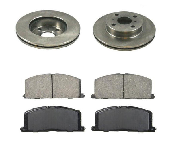 Fits For 88 92 Toyota Corolla LE 1.6L 2 or 4 Door Front Brake Disc Rotors 3pc