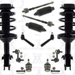 Puntales de resorte helicoidales completos delanteros para Subaru WRX STi AWD Turbo 2004-2007, 12 piezas
