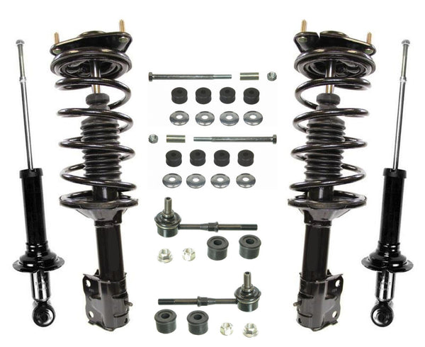 8pc Front Complete Spring Struts Shocks for Mitsubishi Lancer ES 2.0L 2002-2005