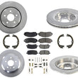Rotores de disco de freno, pastillas de freno de cerámica para Honda Passport 2019-2020, 8 piezas