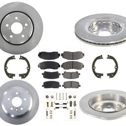 Rotores de disco de freno, pastillas de freno de cerámica para Honda Passport 2019-2020, 8 piezas