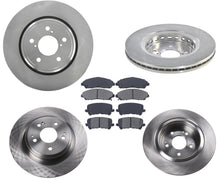 Rotores de freno de disco Pastillas de freno de cerámica para Acura MDX 2014-2017 3.5L Eng 6 piezas