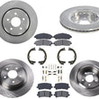 Rotores de freno delantero y trasero Pastillas de freno Zapatas de estacionamiento para Acura MDX 3.5L 2017-2020