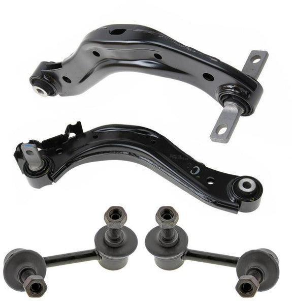 Rear Left & Right Upper Control Arms & Sway Bar Links for Honda Civic 2006-2011