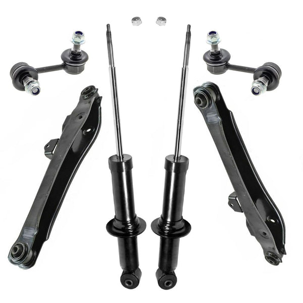 Rear Shocks Lower Rearwards Control Arms Sway Bar Links for Jeep Patriot 07-09
