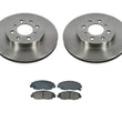 Front Brake Rotors & Xtra Ceramic Brake Pads for Civic EX & SI 99-2000