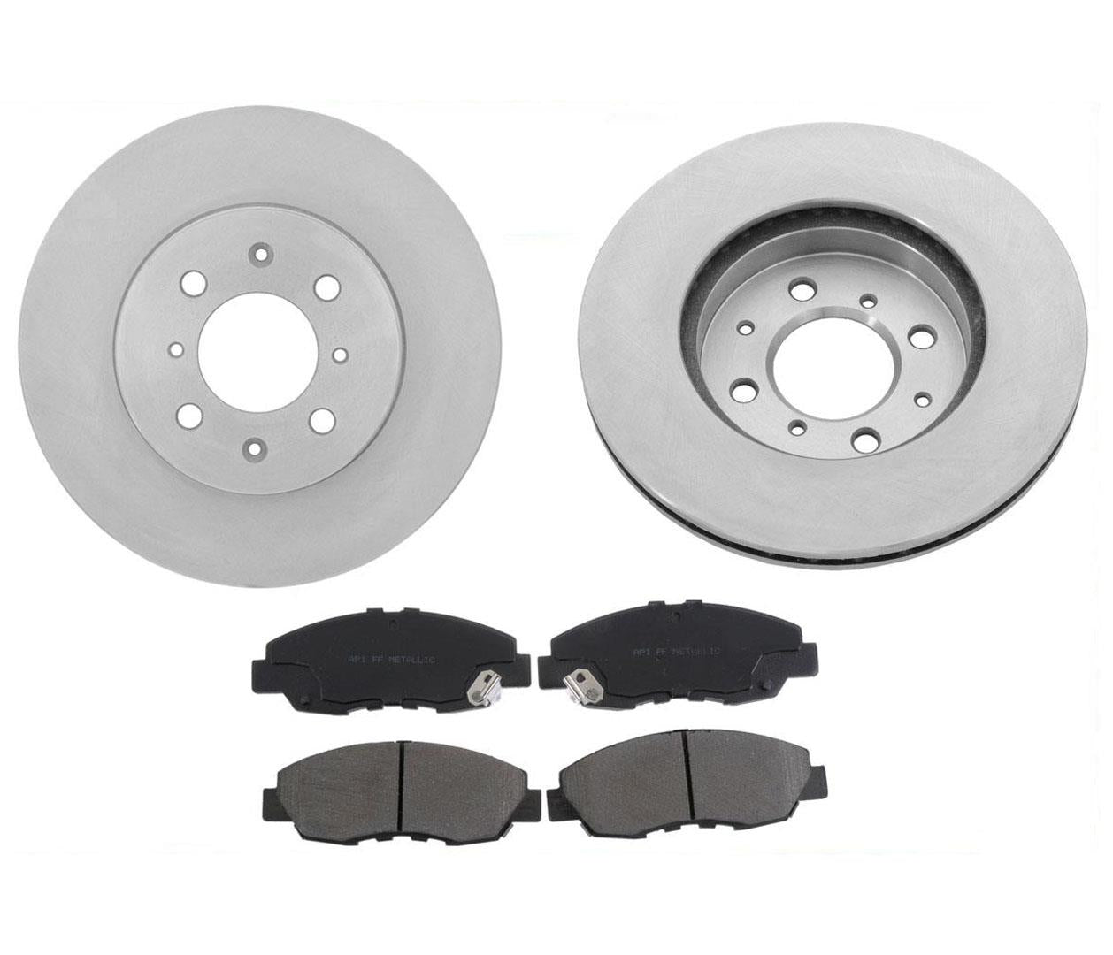 Rotores de freno delantero y pastillas de cerámica para Honda Insight 2010-2014