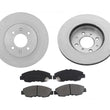 Front Brake Rotors and Ceramic Pads For Honda Insight 2010-2014