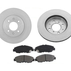 Front Brake Rotors and Ceramic Pads For Honda Insight 2010-2014