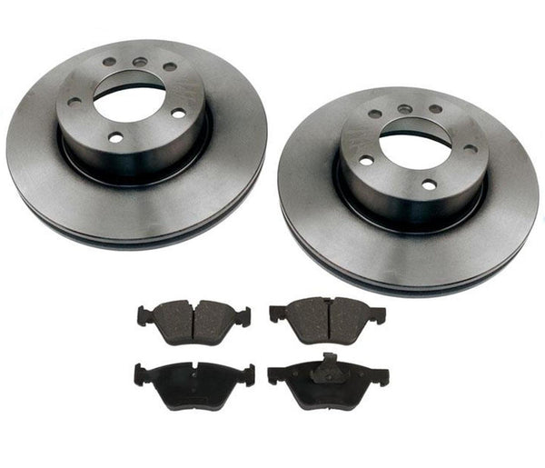 Fits 2008-2013 BMW 128i Front Brake Rotors & Front Ceramic Brake Pads