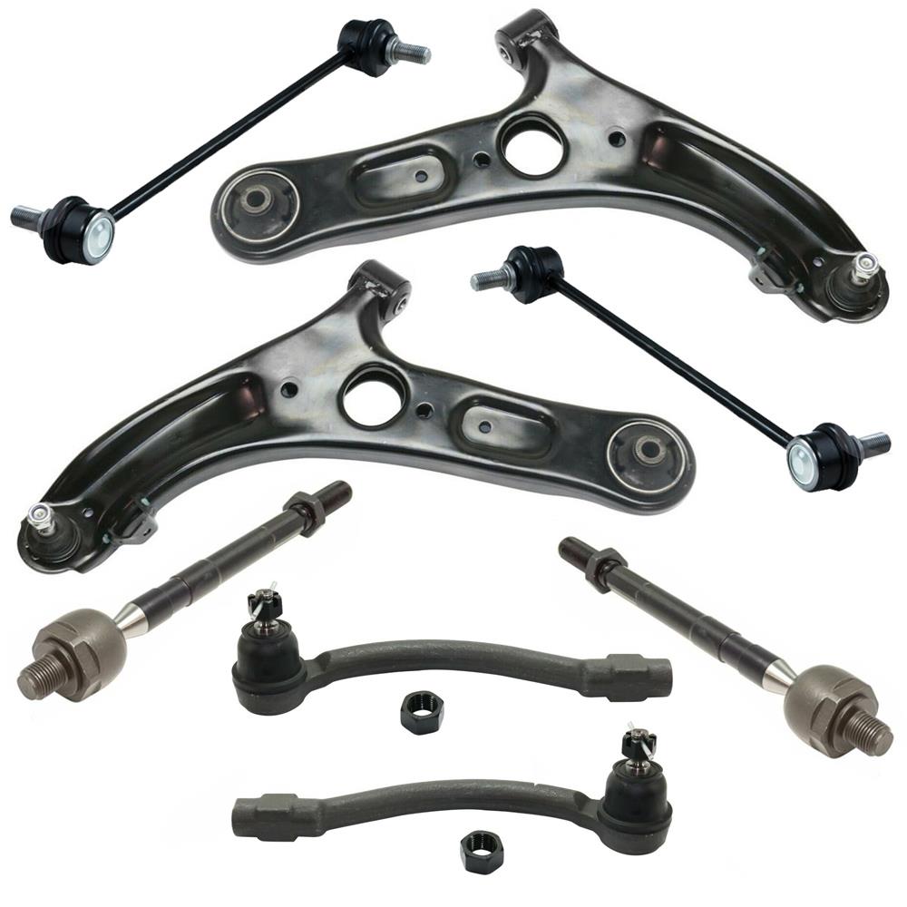 Front Lower Control Arms Sway Bar Links Tie Rods for Hyundai Elantra 2011-2016
