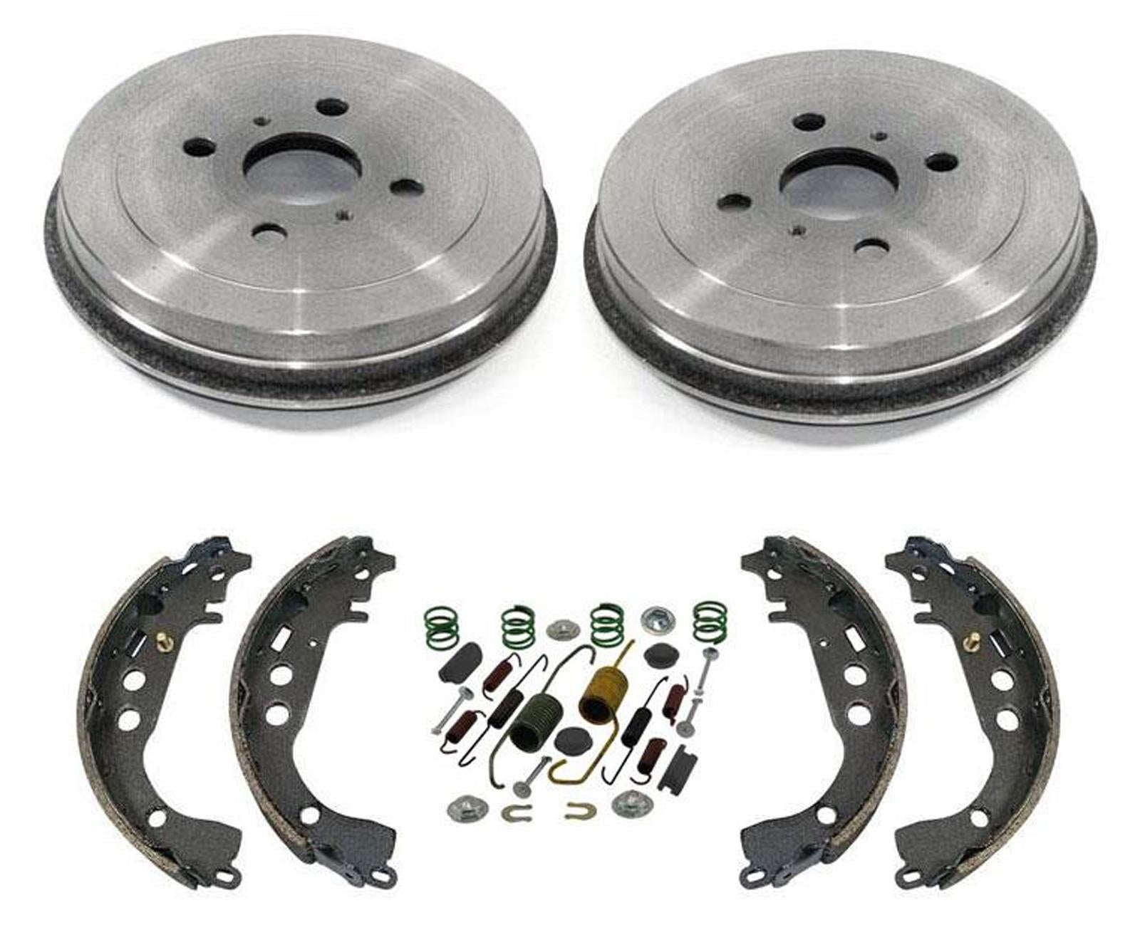 Rear Brake Drums & Organic Brake Shoes For Scion Xa Xb 2004 2005 2006