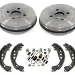 Premium Rear Brake Drums & New Organic Brake Shoes for Scion Xa Xb 04-06 4Pc