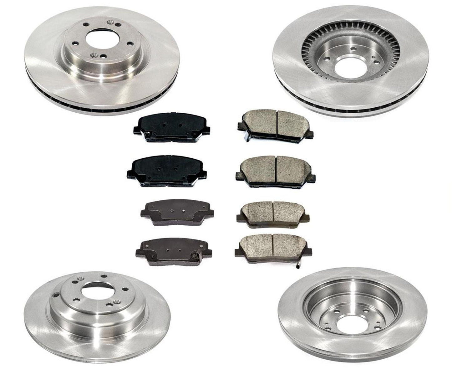 Disc Rotors Brake Pads for Base Model Hyundai Genesis Coupe No Brembo 10-16