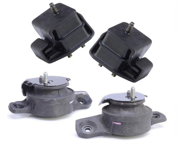 Soportes de motor delantero y trasero de 4 piezas para Subaru Outback 2.5L 2000-2004