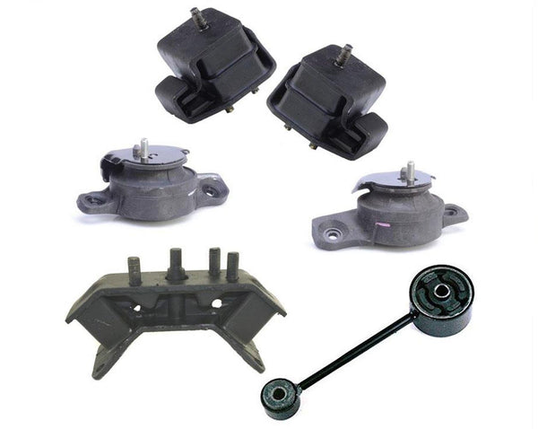 Soportes de motor y transmisión automática de 6 piezas para Subaru Outback 2.5L 2001-2004