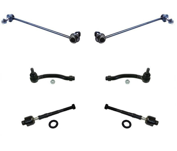 Sway Bar Links Inner & Outer Tie Rod Ends Stabilizer Links Kit 09-14 Pilot 6Pc